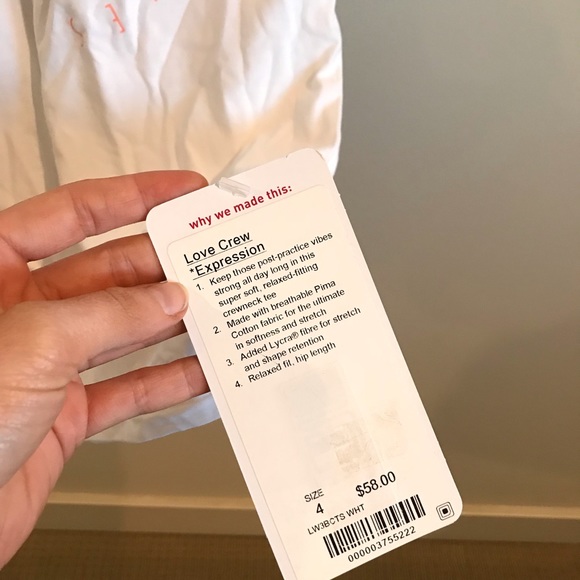 Lululemon Love Crew *Expression Tee - Picture 3 of 5